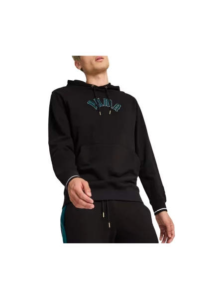 Bluza z kapturem Puma klasyczna czarna