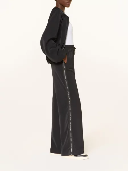 Marc Cain Kalhoty Marlene Welkom S Pruhy black new černé