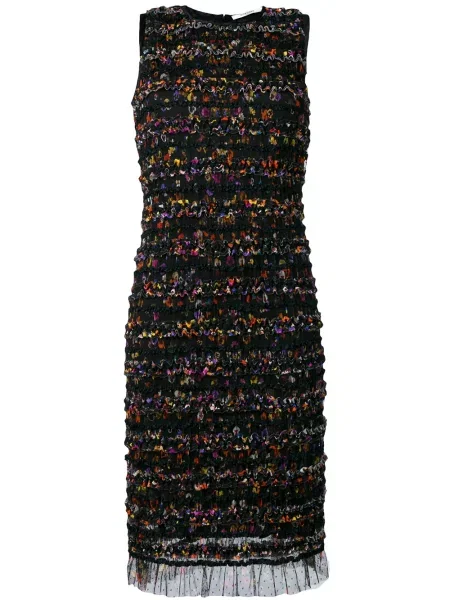 Rochie Givenchy cu volane plasă negru