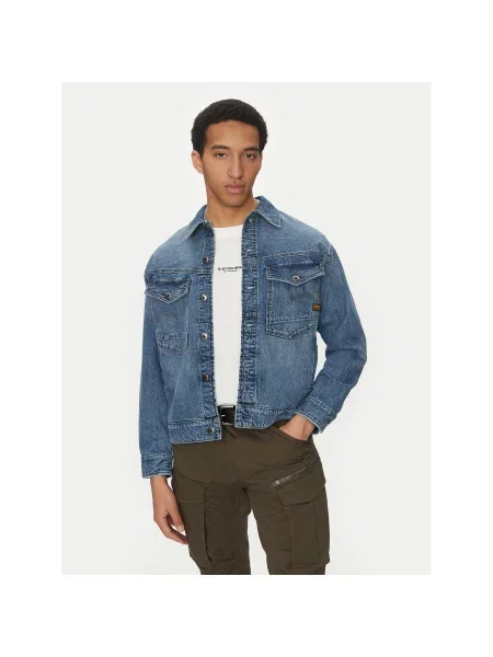 G-Star Raw Farmer kabát Dakota Regular Fit kék