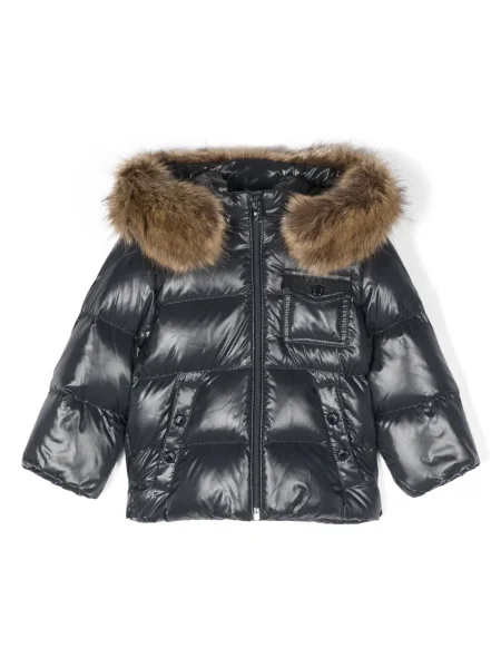 Kurtka dziecięca Moncler Enfant niebieska