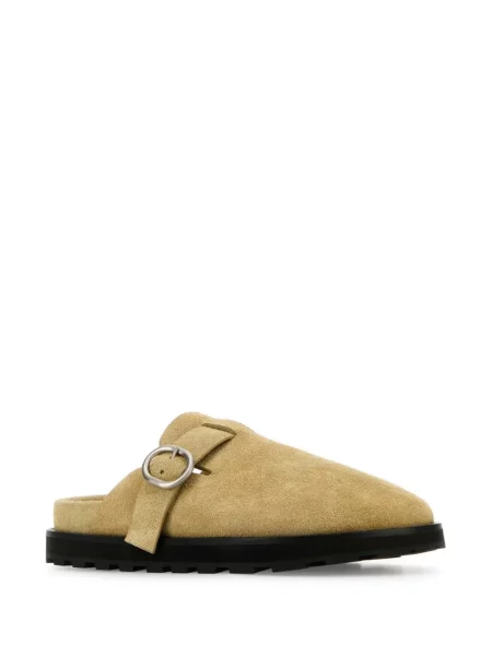Papuci de casă Jil Sander din piele de căprioară