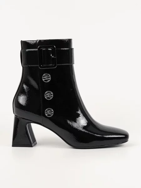 Кожени боти Karl Lagerfeld BEATA с дебел черно