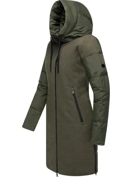 Ragwear Zimski plašč Jumana temno zelena