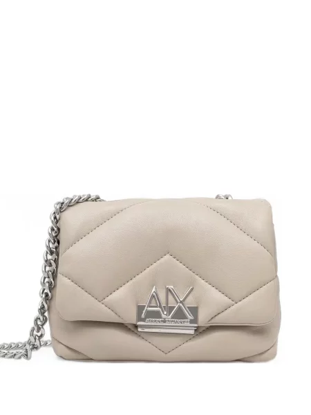 Matlasat geantă Armani Exchange din piele