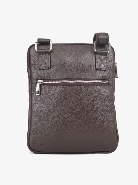 Кожаная сумка через плечо Inbag коричневая