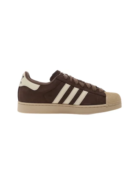 Tenisky Adidas Superstar z nubuku hnedá