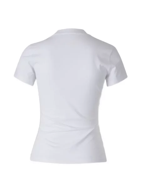 Tricou Off-white cu broderie alb
