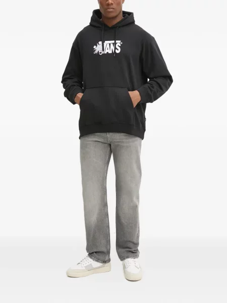 Hanorac cu glugă Vans cu imagine negru