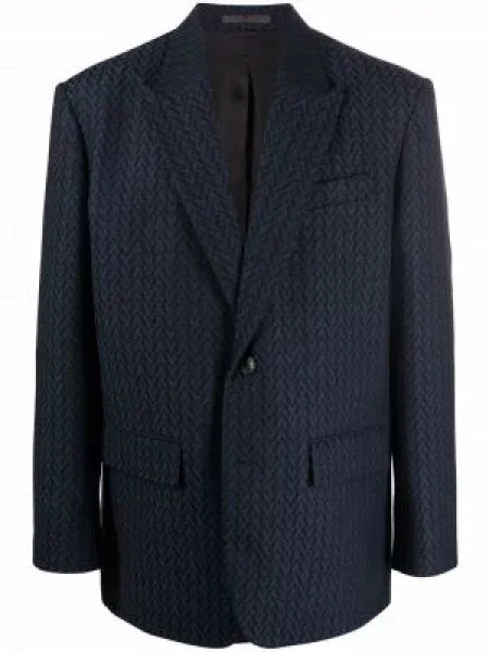 Costum Valentino cu dungi de costum albastru