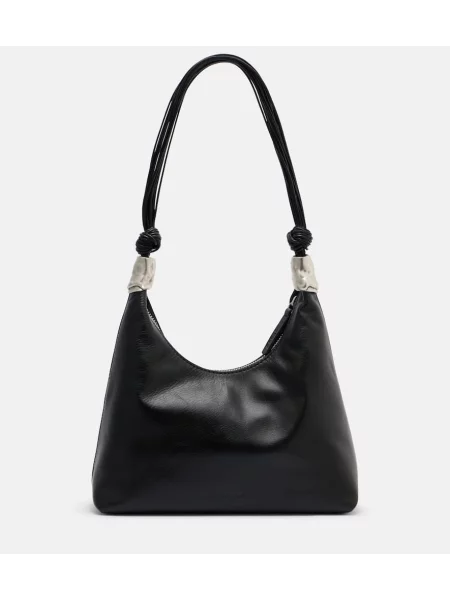 Geanta de piele Staud din piele negru