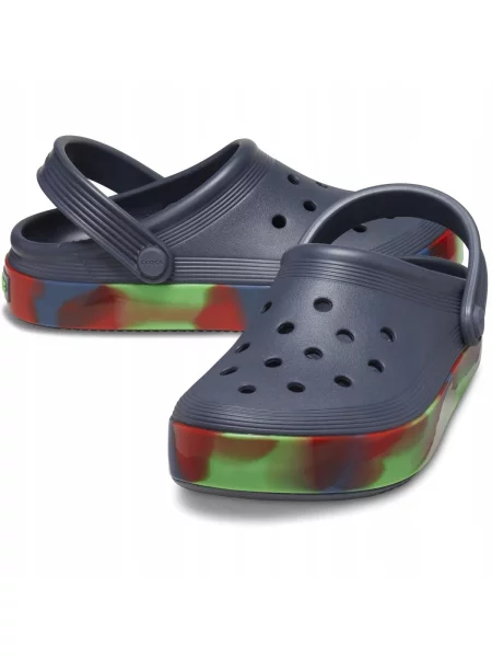 Chodaki Dla Dzieci Crocs Off Court Glow Band Clog szare