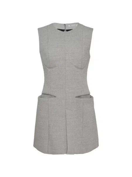 Rochie mini Alexander Wang fără mâneci gri