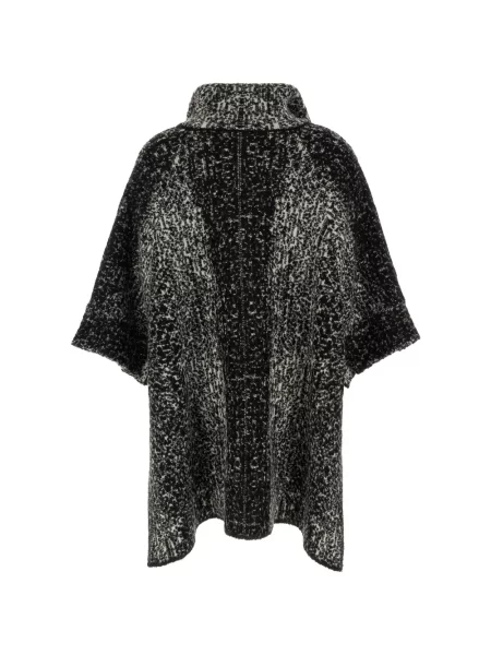 Bouclé palton Nude negru