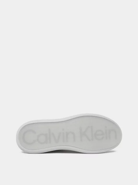 Переработанный кроссовки Calvin Klein белые