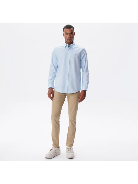 Lacoste сорочка чоловіча блакитна