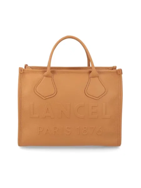 Shopperka Lancel skórzana brązowa