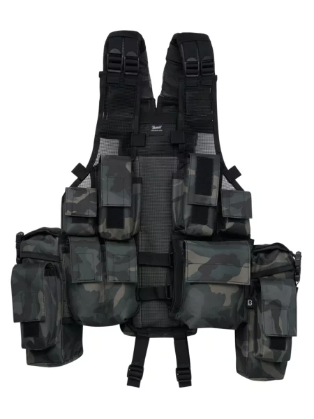 Taktická vesta darkcamo černá