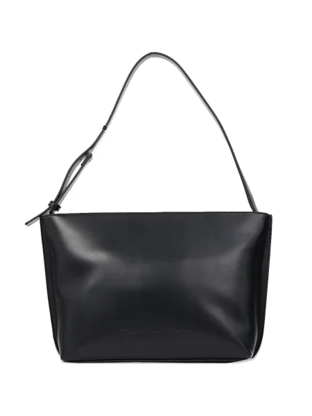 Geantă shopper Calvin Klein cu autograf negru