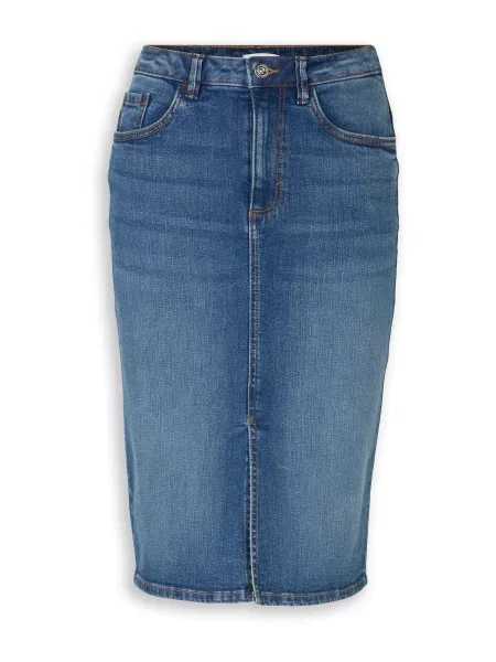 TOM TAILOR Fustă denim albastru