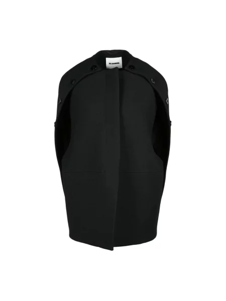 Kamizelka Jil Sander wełniana czarna