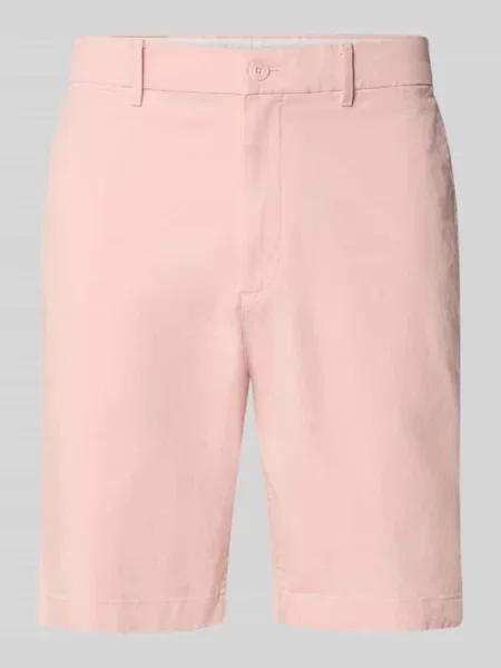 Bermudy o kroju regular fit z mieszanki bawełny Tommy Hilfiger różowe