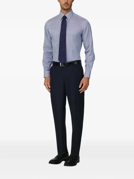 Csíkos twill ing Boggi Milano kék