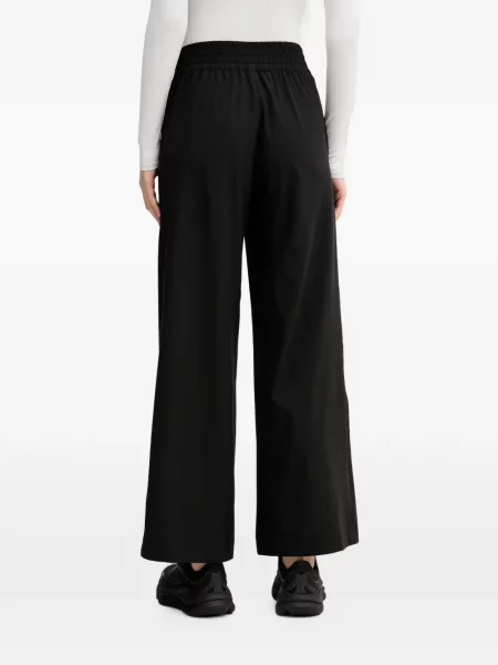 Pantaloni Dkny cu talie înaltă negru