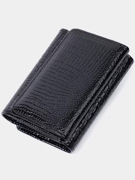 Кожаный кошелек St Leather Accessories черный