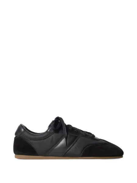 Sneakerși Lemaire cu șireturi din dantelă negru