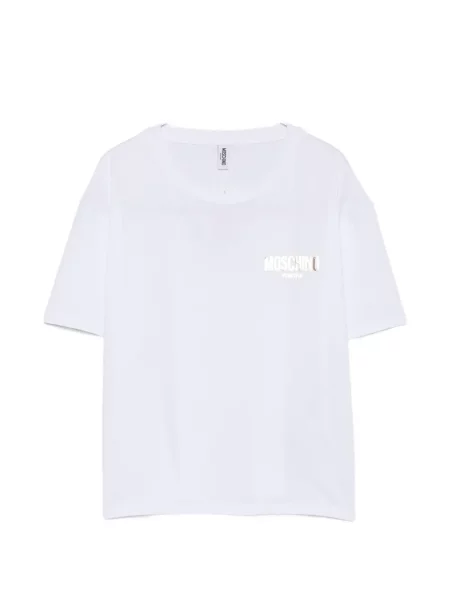 Tricou Moschino cu imagine alb