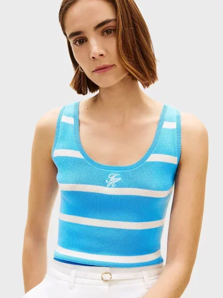 Смугаста майка майка Tommy Hilfiger блакитна