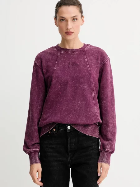 G-Star bluza bordowy gładka czerwona