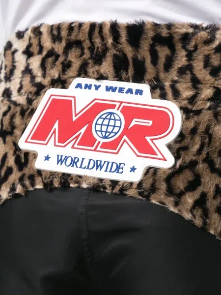 Pantaloni scurți cargo Martine Rose cu imagine cu imprimeu animal print negru