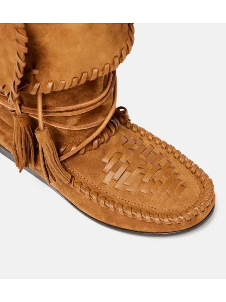 Členkové čižmy Isabel Marant hnedá