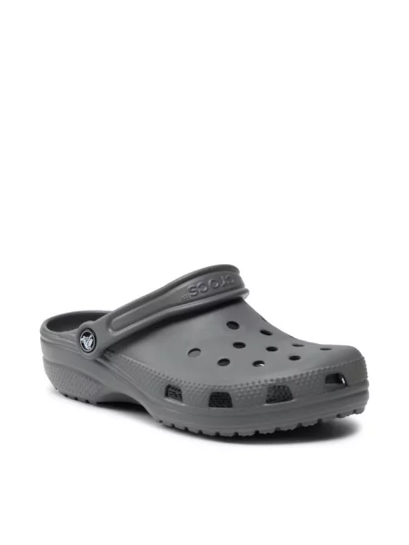 Классические шлепанцы Crocs серые