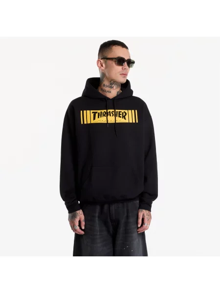 Hanorac cu glugă Thrasher negru