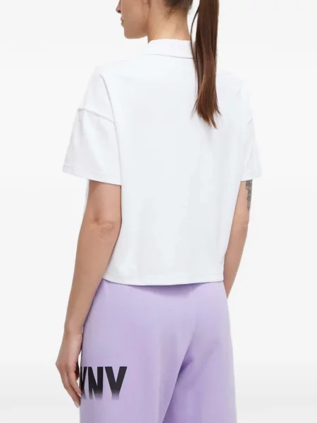 Tricou polo Dkny cu autograf alb