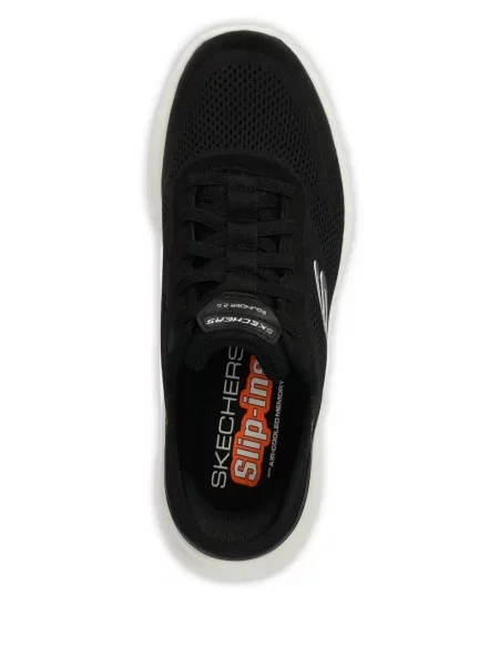 Sneakerși Skechers plasă negru