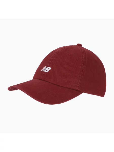Czapka New Balance 6 Panel Classic Hat V bordowa czerwona