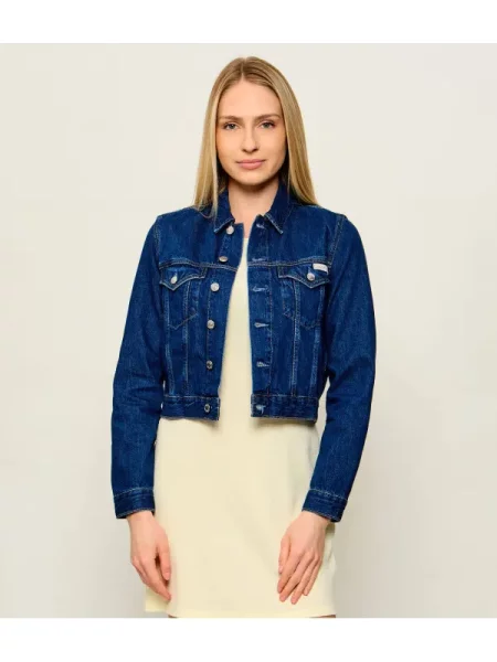 Calvin Klein Jeans Farmer kabát | Cropped Fit kék