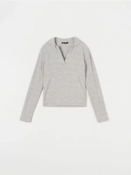 Джемпер з довгим рукавом сірий