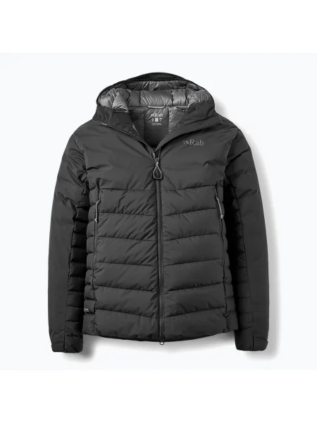 Мъжко пухено яке Rab Infinity Windstopper Hoody black черно