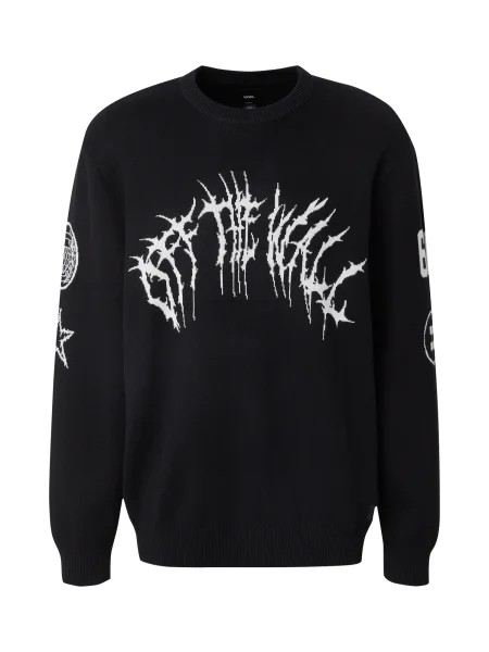 VANS Pulover negru alb