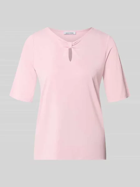 T-shirt z mieszanki modalu More & More różowa