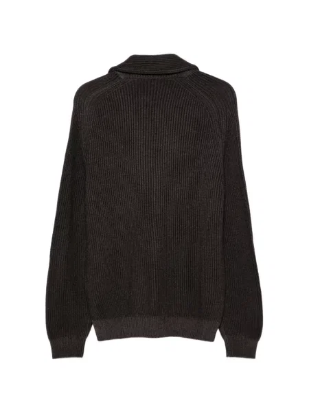 Cardigan Fedeli tricotate cu rever maro