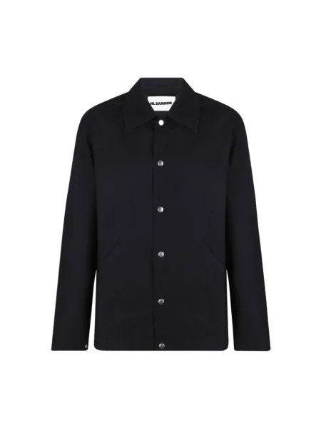 Kurtka koszulowa Jil Sander z długim rękawem czarna