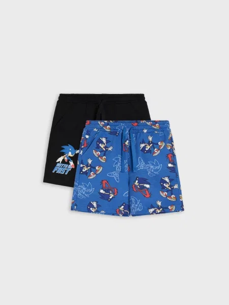 Sinsay šortky 2 pack Sonic the Hedgehog vícebarevná