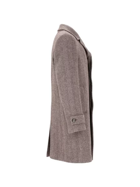 Palton Al Duca D’aosta 1902 cu model herringbone maro