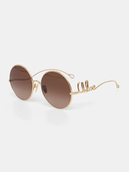 Chloé ochelari de soare auriu